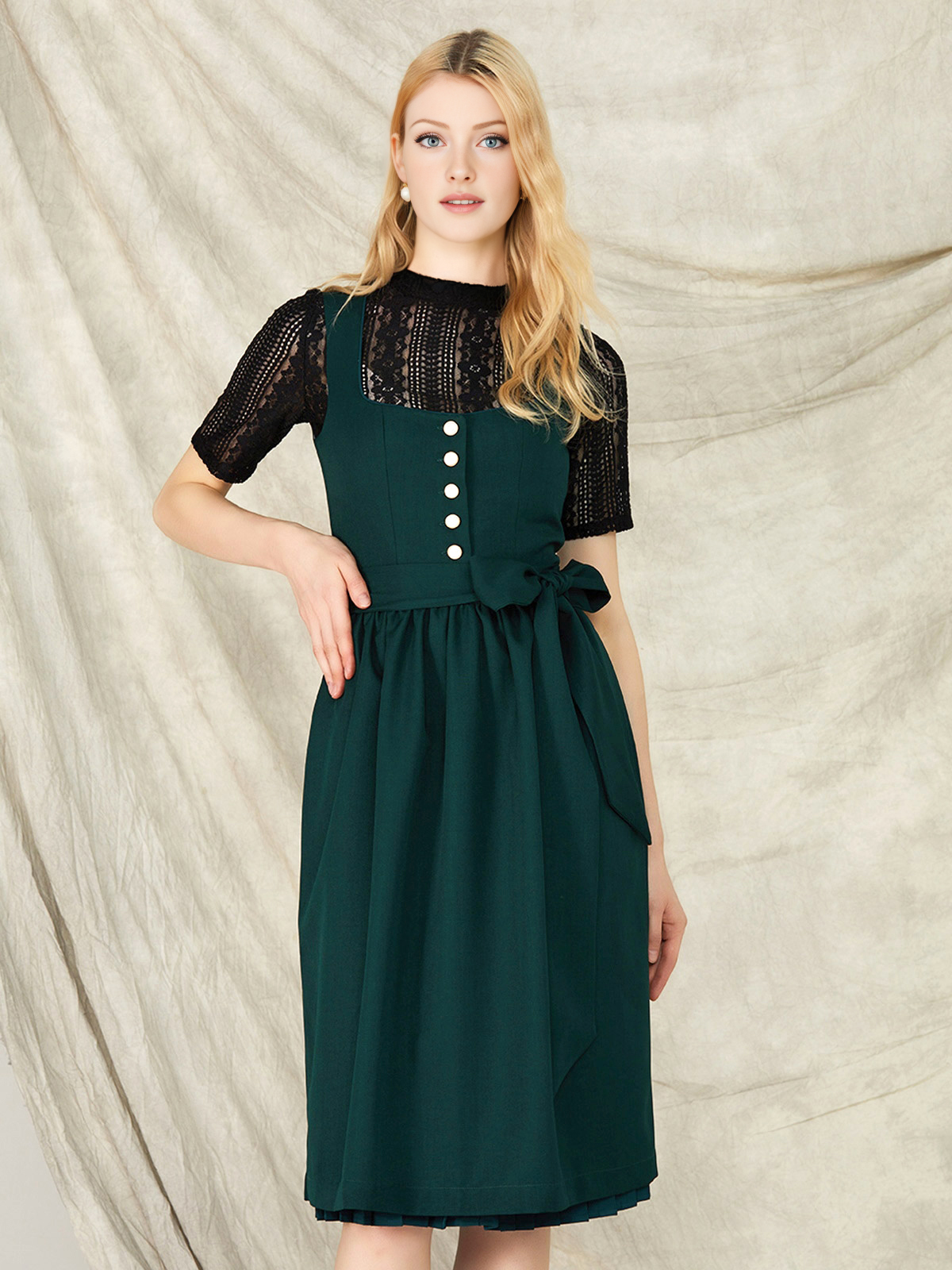 Elegantes grünes Ja Mei Dirndl