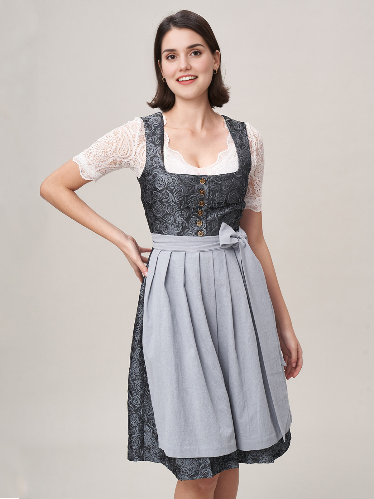 Modernes Dirndl in Blau
