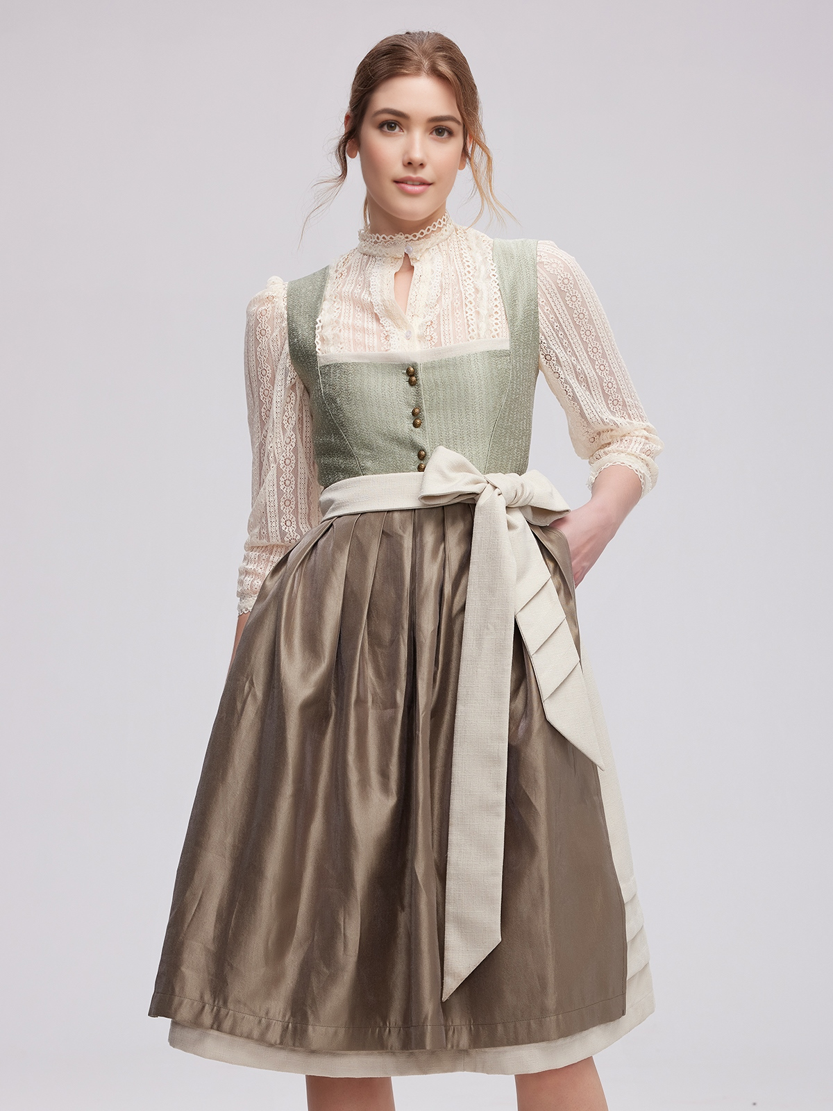 Dirndl 2024 Grün in eleganter Ausführung