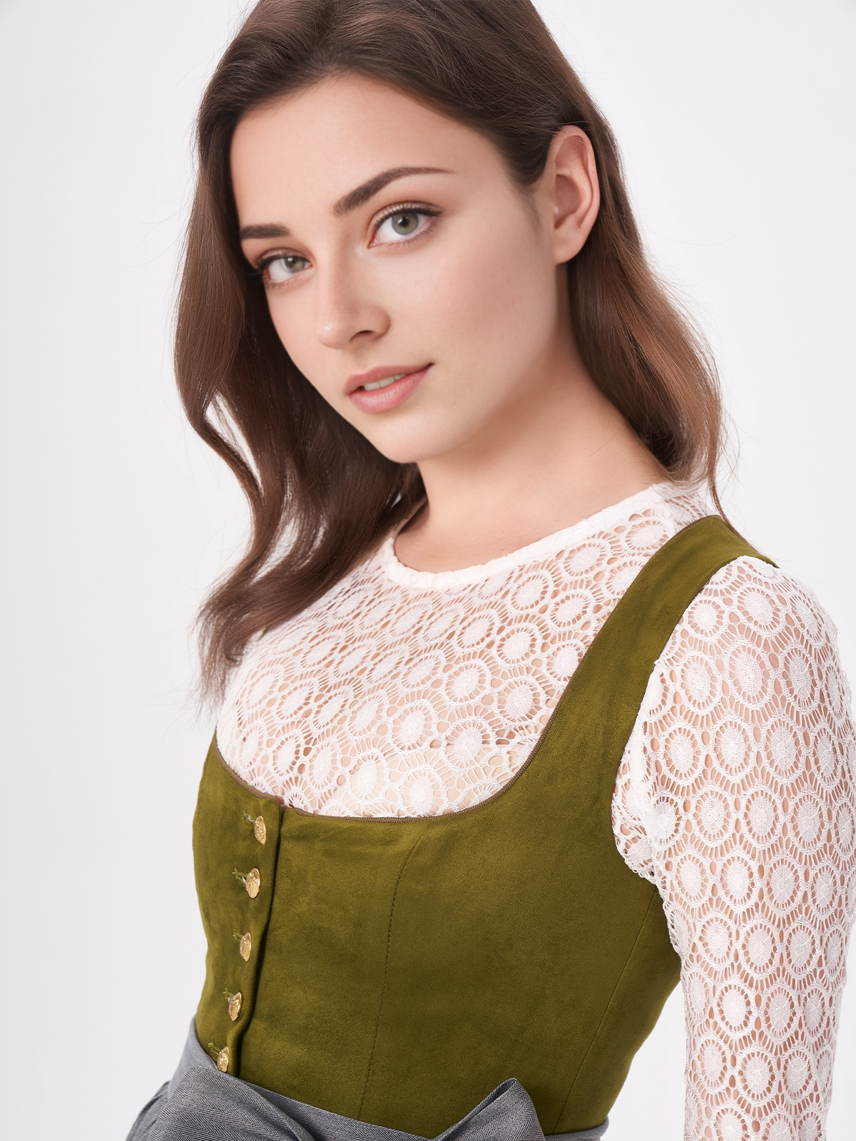Dirndl in Rot mit modernem Schnitt