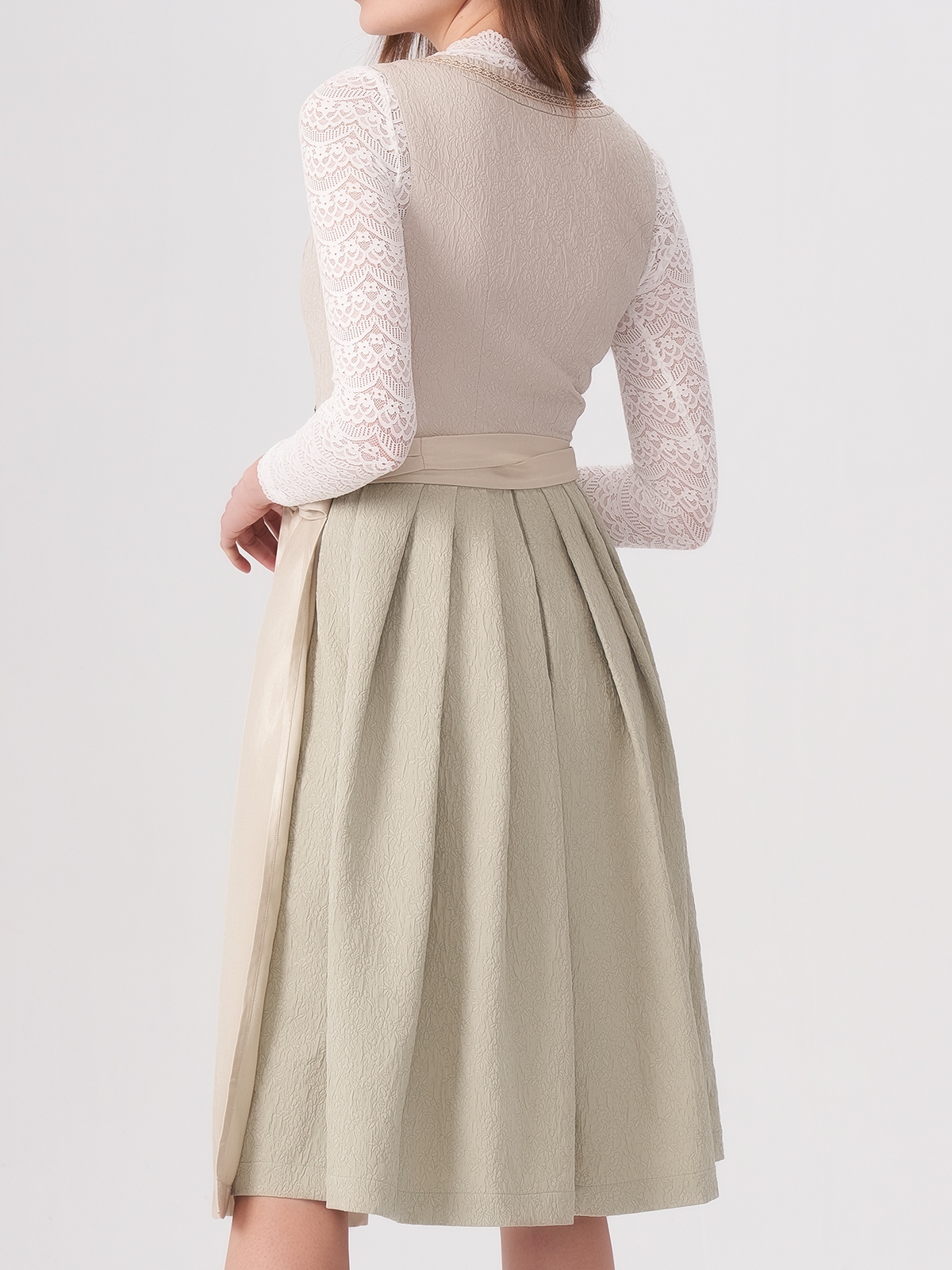 Dirndl Bluse in Beige